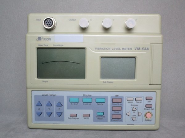 画像2: 【整備済み中古機】【即納可】　RION　リオン　振動レベル計　VM-53A　動作確認済 (2)