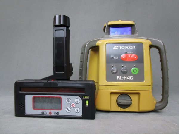 画像1: 【校正済み中古機】【即納可】　TOPCON　トプコン　レーザーレベル　RL-H4C　※汎用デジタル受光器・ホルダーセット（ノーブランド）【大特価キャンペーン】 (1)